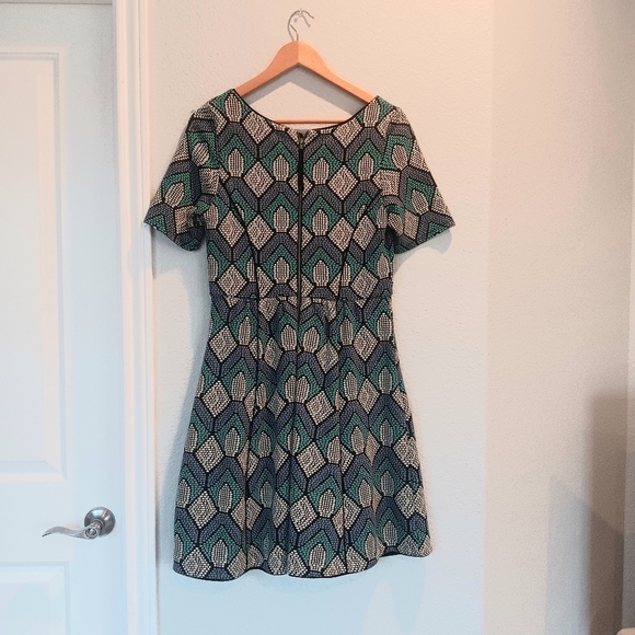 Anthropologie Hollyhock Dress by HD in Paris Women’s Size Medium in Green Blue - Picture 8 of 8